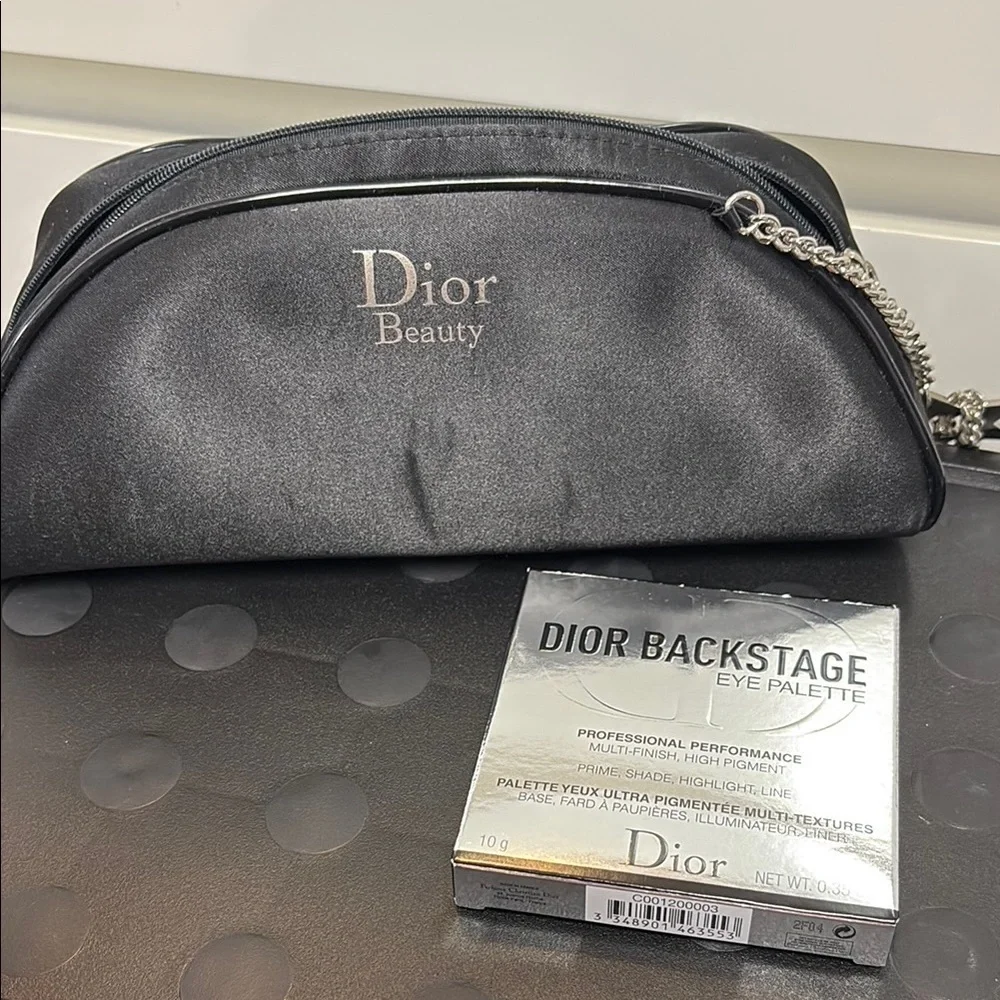 Dior Beauty Black Cosmetic Bag and Eye Palette - Picture 3 of 7
